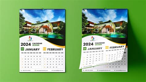 Choose From These Stunning 2024 Calendar Layouts Design - Erna Krystyna