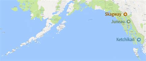 Juneau, Skagway, and Ketchikan Alaska Map and Walking Guide • Alaska Shore Tours | Juneau alaska ...