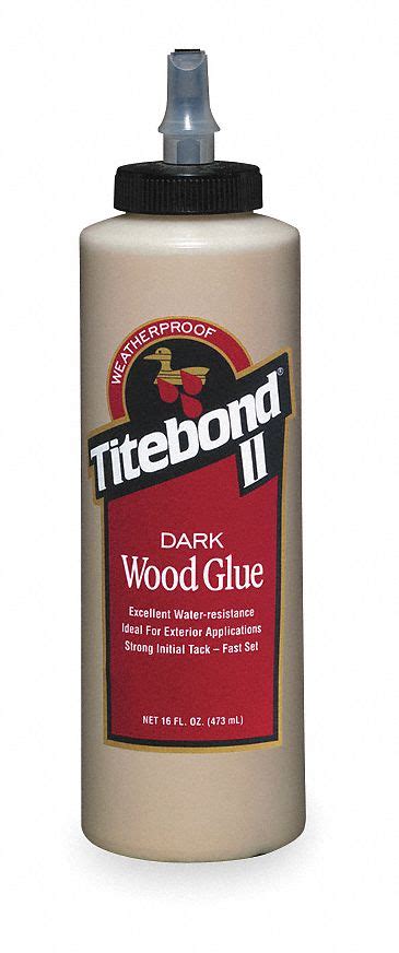 TITEBOND Wood Glue, 16 oz Bottle, Dark Brown, 1 EA - 3KRU8|3704 - Grainger