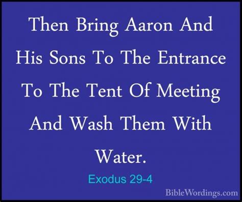 Exodus 29 - Holy Bible English - BibleWordings.com