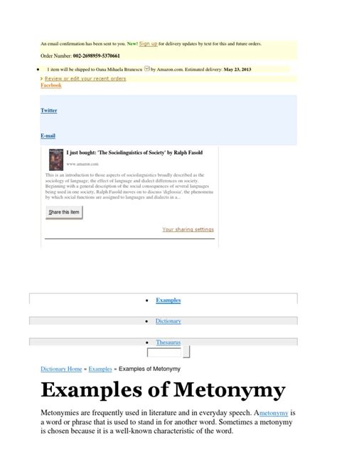 Metonymy | Figures Of Speech | Philology