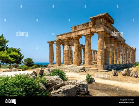 Castelvetrano, Sicily, Italy - July 11, 2020: Ruins in Selinunte ...