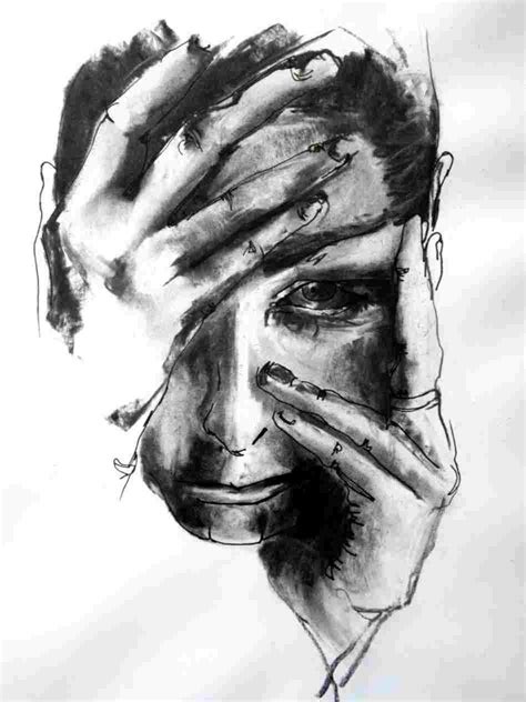 Hand Covering Mouth Drawing at PaintingValley.com | Explore collection ...