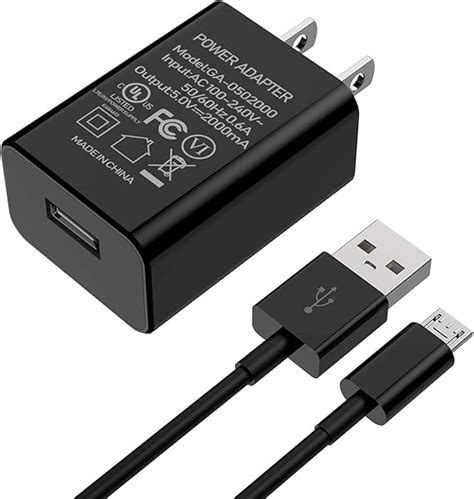 Amazon.com: AOKER Kindle Fire Fast Charger, [UL Listed] Rapid Charger AC Adapter 2A with 6.6 Ft ...