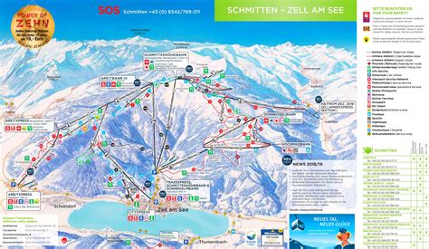 Zell am See ski map