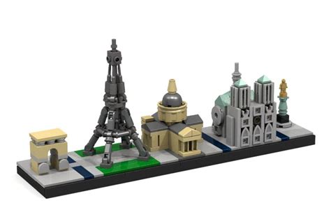 Paris Skyline, LEGO Model by koalaexpert. — Excellent tiny re-creations ...