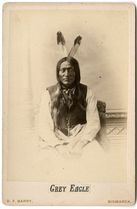 D.F. Barry Cabinet Card portrait of Grey Eagle, Hunkpapa Lakota ...