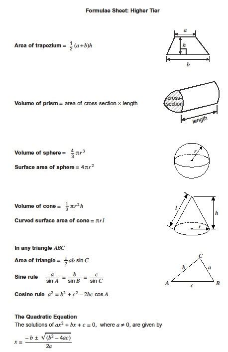 Gcse Maths Practice Papers Set 1 Paper 1h