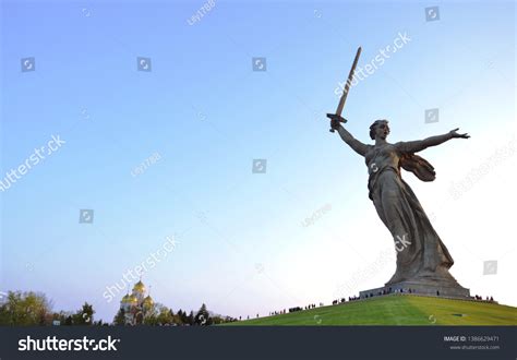 Motherland Statue On Mamayev Kurgan Russia Stock Photo (Edit Now) 1386629471