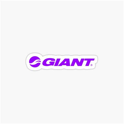 "Giant Bicycles purple Logo" Sticker for Sale by kacangisorkali | Redbubble