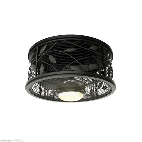 NEW ARRIVAL RUBBED BRONZE RETRO CAGE STYLE INDOOR CEILING FAN WITH REMOTE #Transitional Caged ...