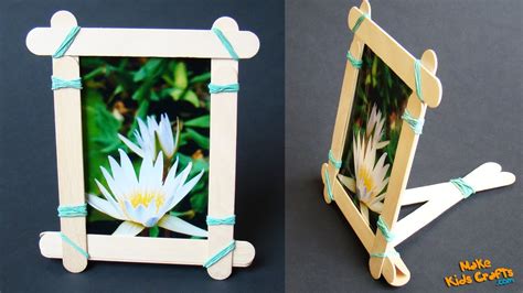 How to make Ice Cream Sticks Photo Frame? | Popsicle Stick Picture Frame | Easy Photo Frame ...