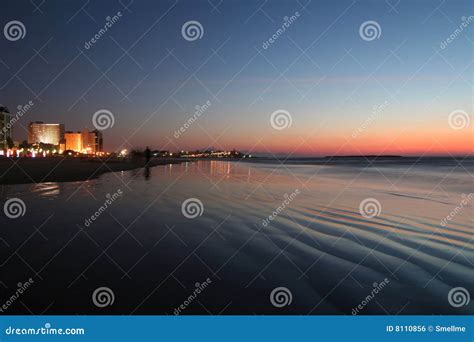 Tel Aviv beach sunset stock photo. Image of middle, ripple - 8110856