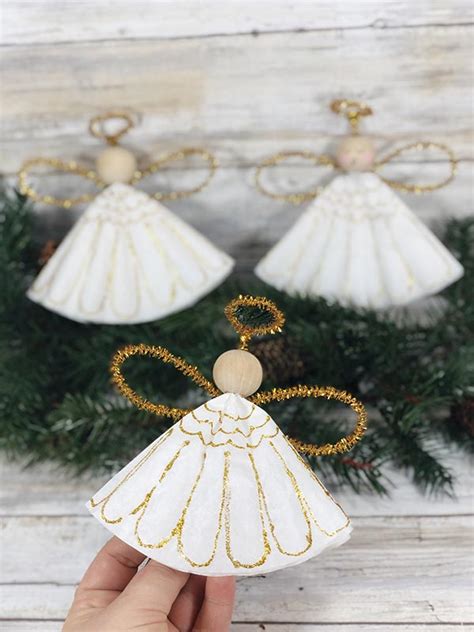 Coffee Filter Angels Christmas Ornament Craft