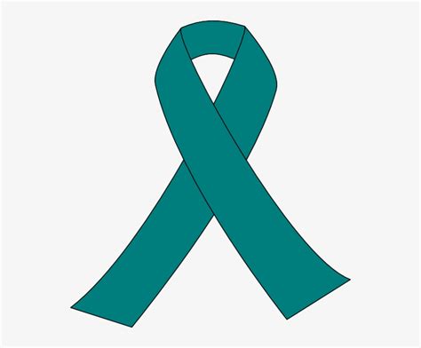 Ribbon - Ovarian Cancer Ribbon Png - 546x599 PNG Download - PNGkit