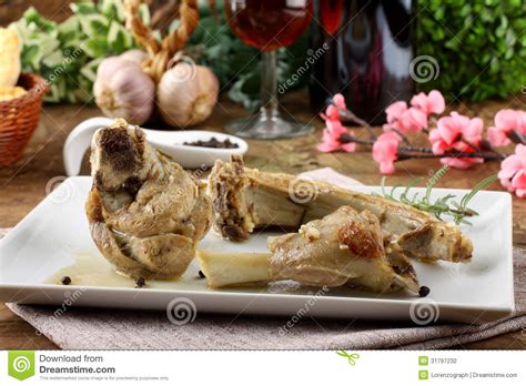 Lamb stew with rosemary stock photo. Image of bones, braised - 31797232