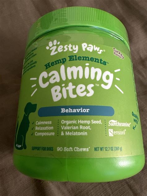 Zesty Paws Calming Bites for Dogs Behavior Turkey Flavor 90 Soft Chews Exp 07/24 | eBay