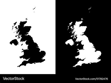 Map of the england flag Royalty Free Vector Image