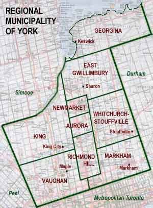 Map Of York Region - Terminal Map