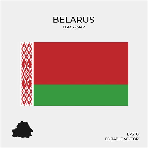 Belarus map and flag 2046001 Vector Art at Vecteezy