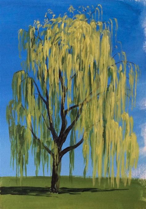 Learn how to paint a willow tree in #acrylics with Jon Cox as part of ...