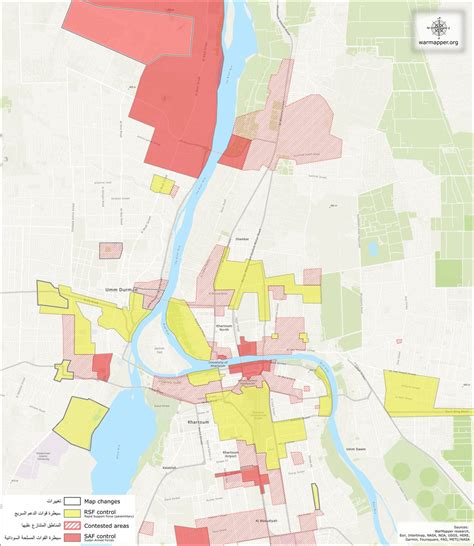 War Mapper on Twitter: "#Khartoum map update: #RSF have lost positions ...