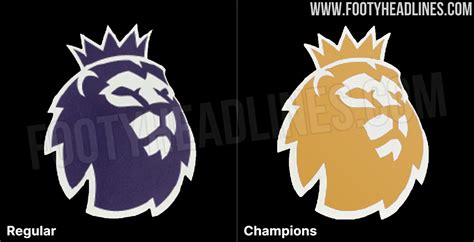 Premier League 2023-24 Regular & Champions Kit Sleeve Badges + Special Gold Kit Font Revealed ...