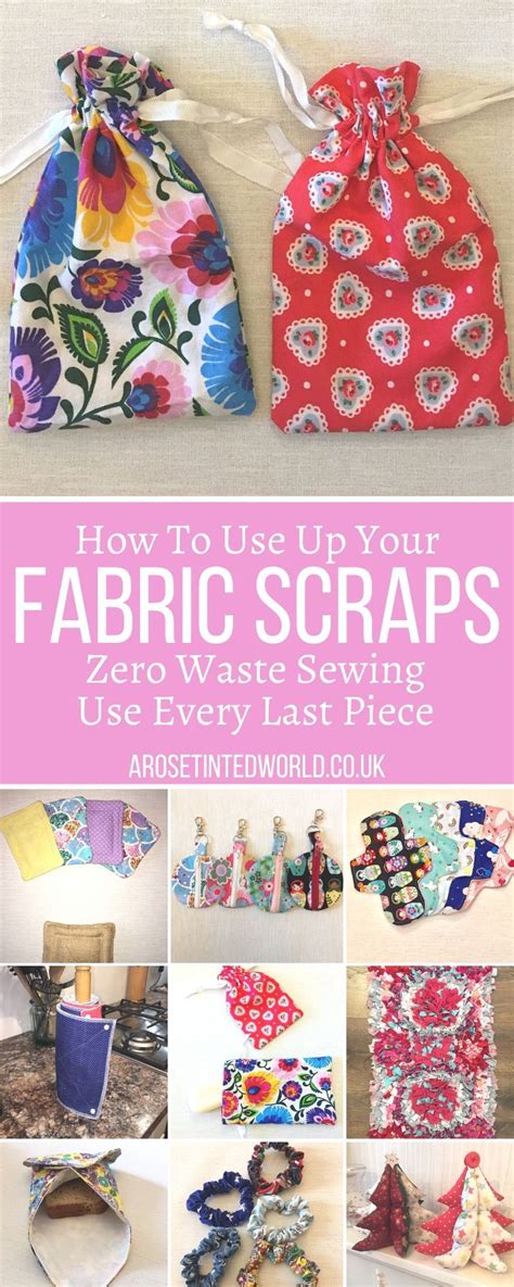 How To Use Up All Your Fabric Scraps | Fabric crafts diy, Small sewing ...