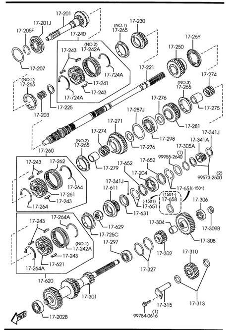 Mazda Miata MANUAL TRANSMISSION GEARS (5-SPEED)