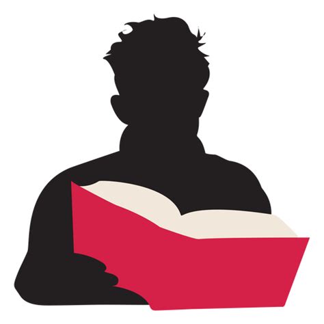 Man reading book silhouette people reading - Transparent PNG & SVG vector | Book silhouette ...