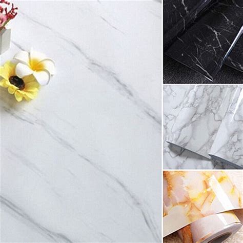 MARBLE SELF ADHESIVE VINYL WRAP FILM KITCHEN WORKTOPS | eBay