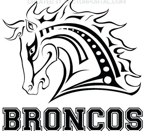 Denver Broncos Logo Coloring Pages at GetColorings.com | Free printable colorings pages to print ...