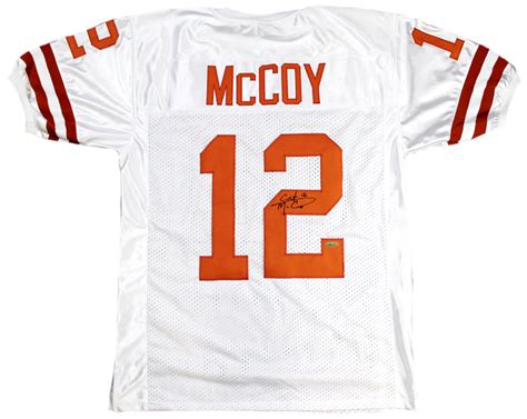 Colt McCoy Autographed Texas Longhorns White Custom Jersey