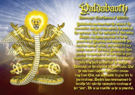 Yaldabaoth, demiurgic craftsman of ... | Character art, Esoteric, Adam ...