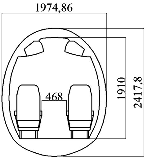 Fuselage cross-section of SR-TF aircraft. | Download Scientific Diagram