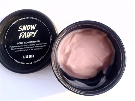 Lush Snow Fairy Body Conditioner Review, Swatches