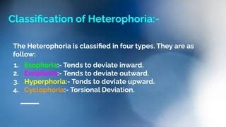 Heterophoria.ppt by Optom. Saharukh Alam | PPT