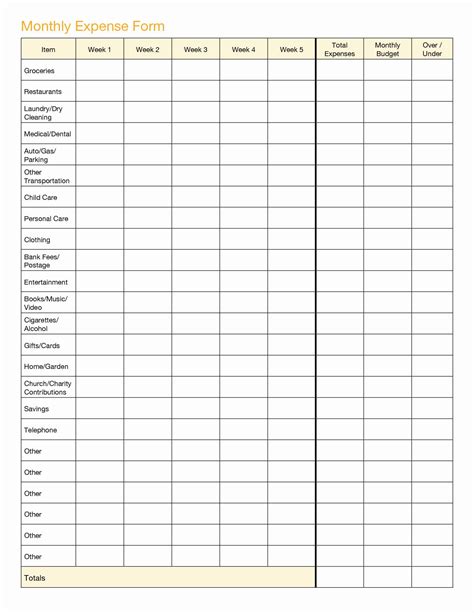 Personal Income And Expenses Spreadsheet Small — db-excel.com