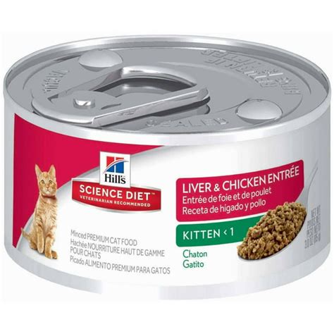 Hill's Science Diet Kitten Liver & Chicken Entree Wet Cat Food, 3 oz ...