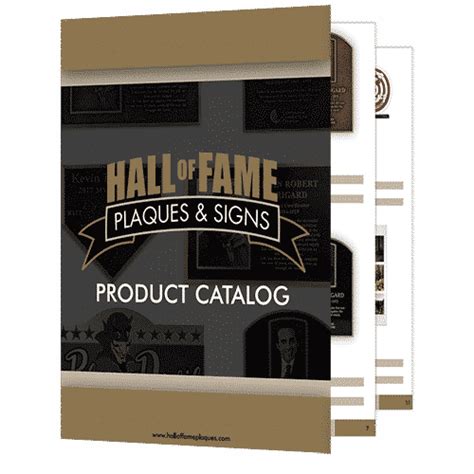 Catalog - Hall of Fame Plaques & Signs