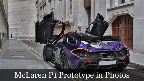 A Striking Purple McLaren P1 Prototype With 4,000 Miles Is up for Sale