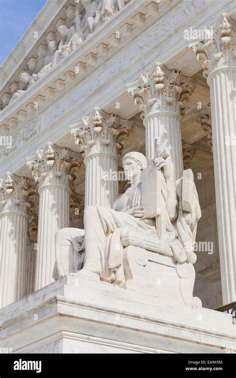 The Authority of the Law statue, US Supreme Court building - Washington ...