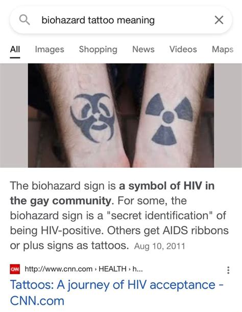 QQ. biohazard tattoo meaning All Images Shopping News Videos Maps The biohazard sign is a symbol ...