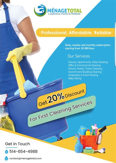 Professional Affordable Reliable Cleaning Services | Cleaning services company, Cleaning flyers ...