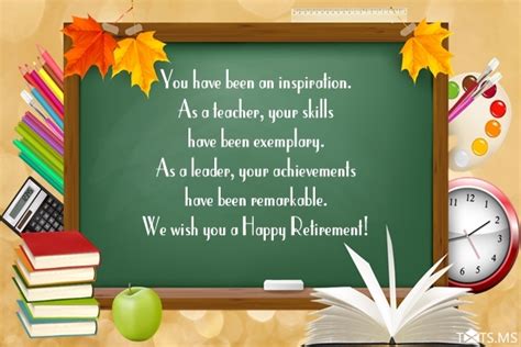Retirement Wishes for Teachers, Messages, Quotes, and Pictures - Webprecis