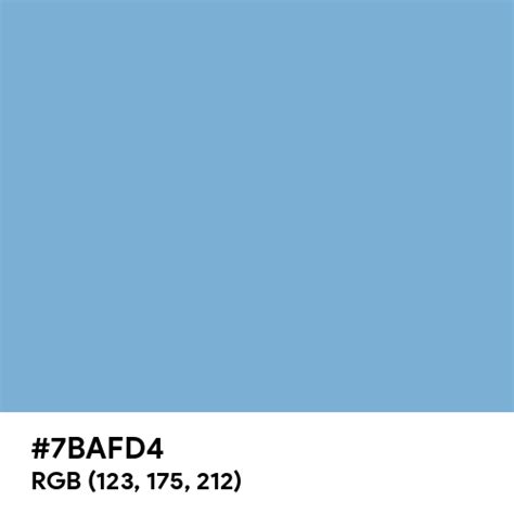 Carolina Blue color hex code is #7BAFD4