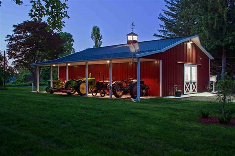 Chris' Garage - Morton Buildings - 3820 | Pole barn builders, Diy pole barn, Barn builders