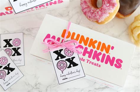 Dunkin Donuts Valentine's Day Gift Idea with Printable Tags - The ...