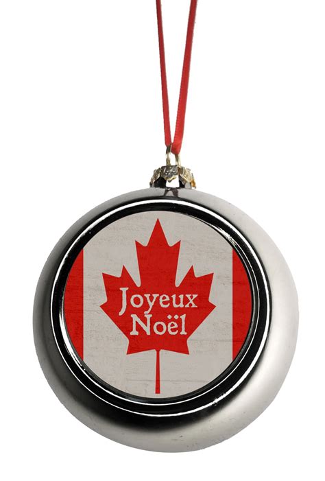 Canada Ornament Canada Flag Ornament Canadian Maple Leaf - Joyeux Noel - Ornament Christmas DÃ ...