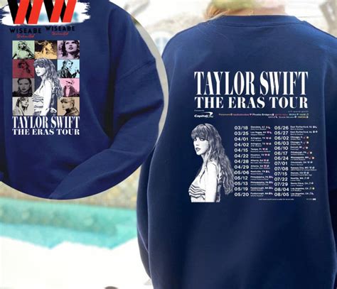 Taylor Swift Eras Tour Two Side Shirt, Taylor Swift Eras Merch - Wiseabe Apparels